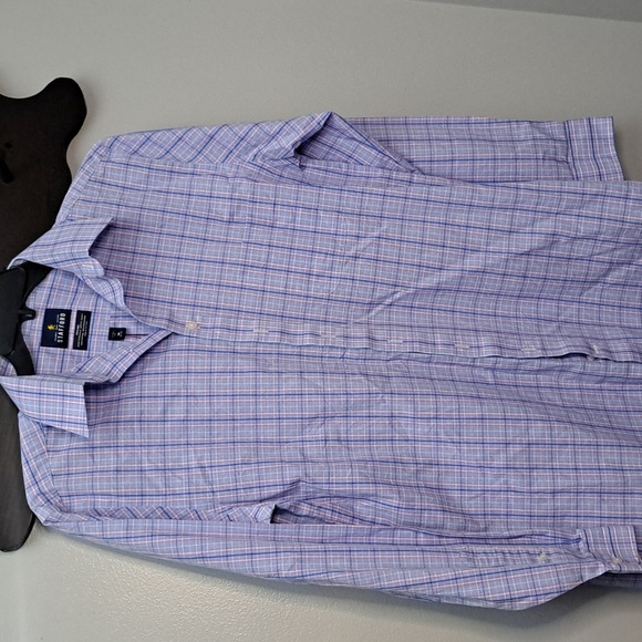 Nautica Blue and Stafford Purple Men's Button Down Dress Shirt Bundle - Picture 5 of 12